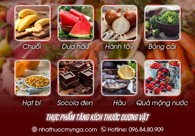 Chế độ ăn uống giúp làm dương vật to