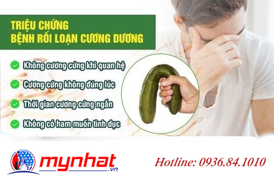 dấu hiệu rối loạn cương dương ở người trẻ